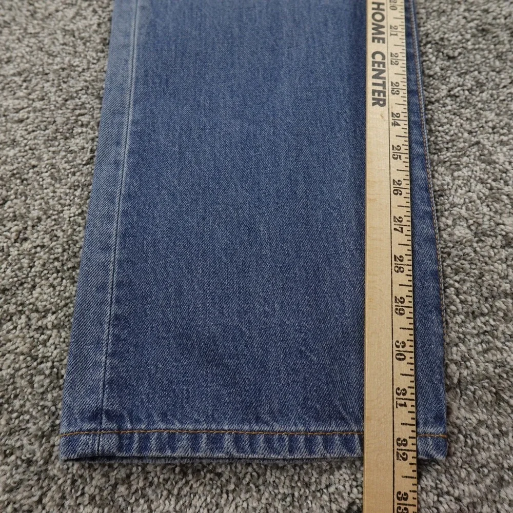 NEW 7 For All Mankind Jeans Mens 34X32 Dark Blue Denim Vintage Straight‎ Pants
